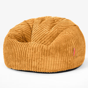 Klassischer Sitzsack Sessel - Cord Goldhonig