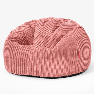 Klassischer Sitzsack Sessel - Cord Pfirsich