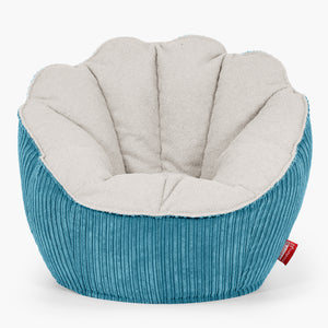 Natalia Sacco Sitzsack Stuhl - Bouclé & Cord Türkis