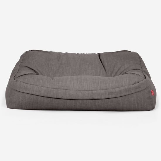Das Slouchy Sitzsack Sofa - Leinenlook Schiefergrau 02