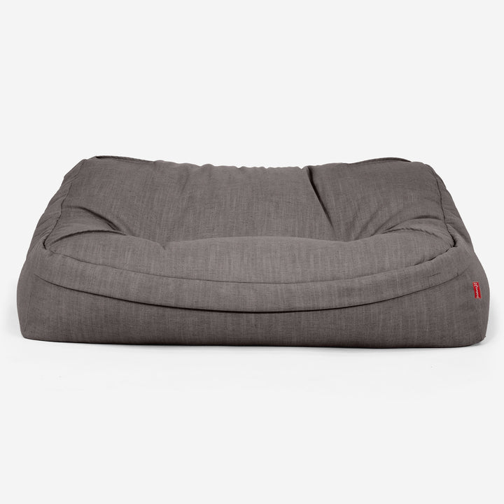 Das Slouchy Sitzsack Sofa - Leinenlook Schiefergrau 02