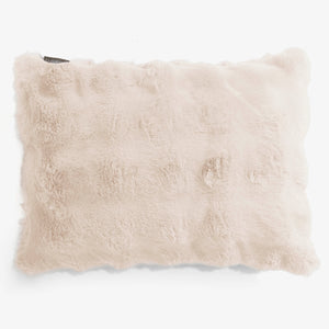 Dekokissen / Sofa Kissenbezug 35 x 50cm - Bubble Pelz Creme
