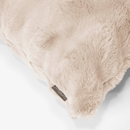 Dekokissen / Sofa Kissenbezug 35 x 50cm - Bubble Pelz Creme 02