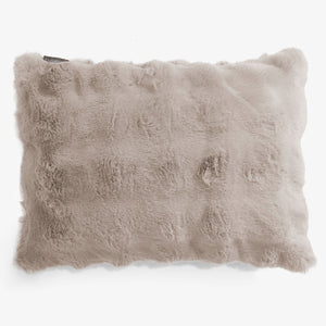 Dekokissen / Sofa Kissenbezug 35 x 50cm - Bubble Pelz Nerzfarben