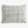 Dekokissen / Sofa Kissenbezug 35 x 50cm - Bubble Pelz Salbeigrün 01