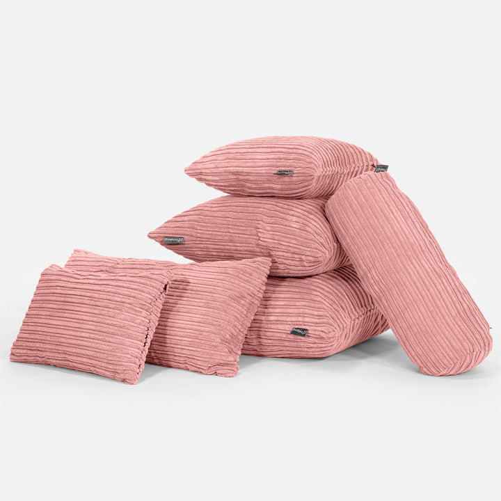 Dekokissen / Sofa Kissenbezug 35 x 50cm - Cord Pfirsich 04