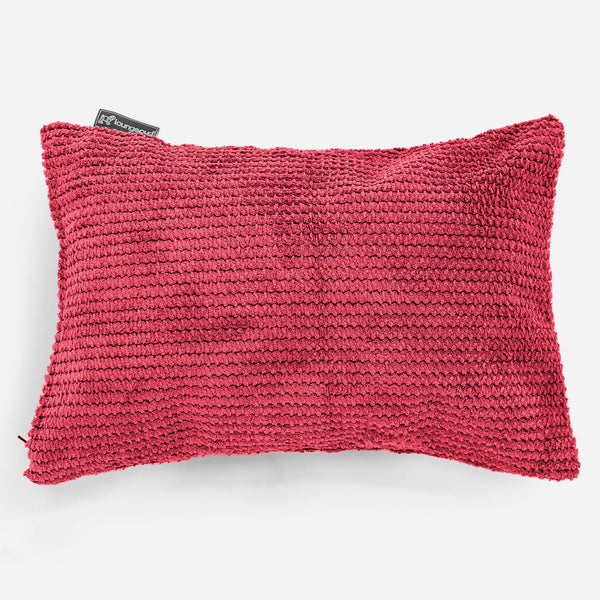 Dekokissen / Sofa Kissenbezug 35 x 50cm - Pom-Pom Pastellrot 01