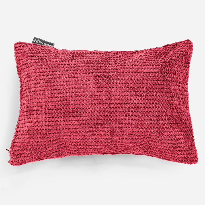 Dekokissen / Sofa Kissenbezug 35 x 50cm - Pom-Pom Pastellrot 01