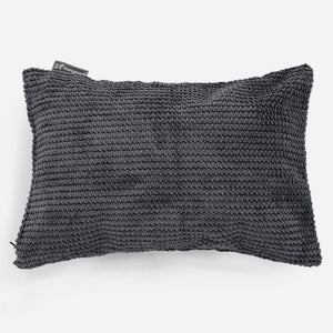 Dekokissen / Sofa Kissenbezug 35 x 50cm - Pom-Pom Schwarz