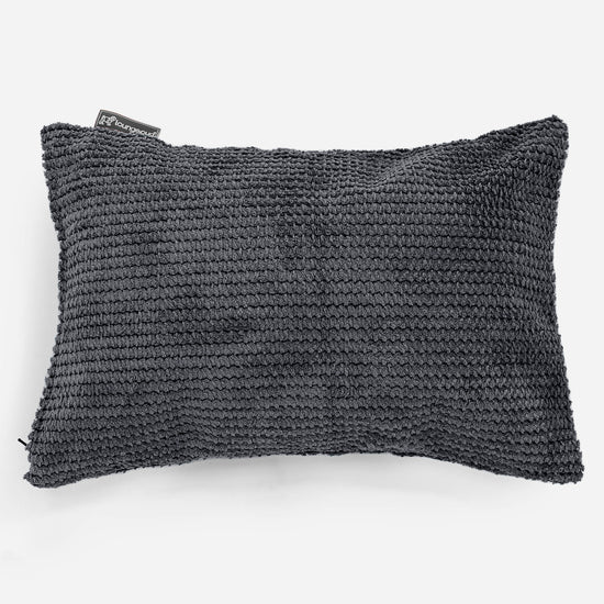 Dekokissen / Sofa Kissenbezug 35 x 50cm - Pom-Pom Schwarz 01