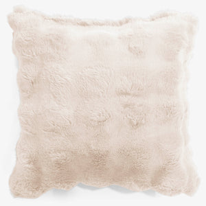 Dekokissen / Sofa Kissenbezug 47 x 47cm - Bubble Pelz Creme
