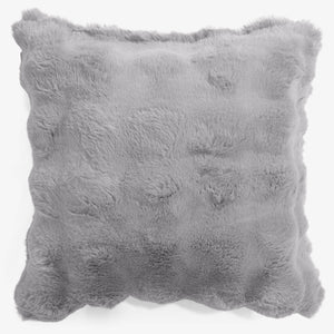 Dekokissen / Sofa Kissenbezug 47 x 47cm - Bubble Pelz Grau