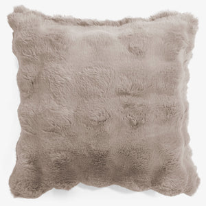 Dekokissen / Sofa Kissenbezug 47 x 47cm - Bubble Pelz Nerzfarben