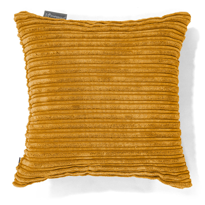 Lounge Pug Dekokissen / Sofa Kissenbezug 47 x 47cm Cord Goldhonig– Big Bertha Original Switzerland