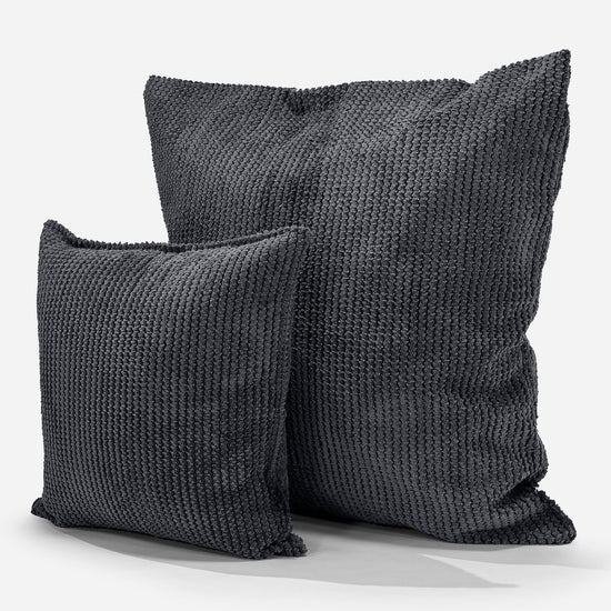 Dekokissen / Sofa Kissenbezug 47 x 47cm - Pom-Pom Schwarz 02