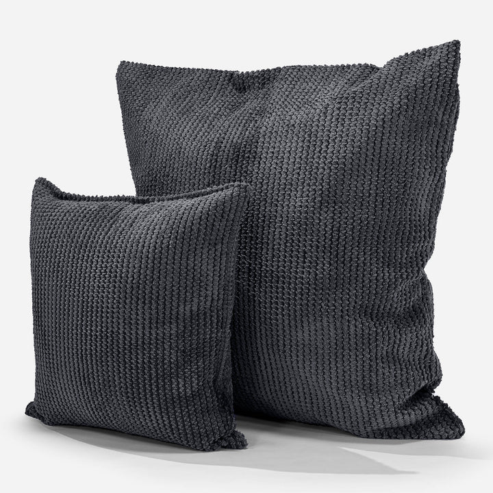 Dekokissen / Sofa Kissenbezug 47 x 47cm - Pom-Pom Schwarz 02