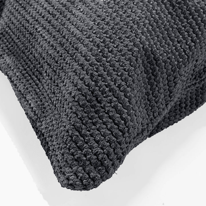 Dekokissen / Sofa Kissenbezug 47 x 47cm - Pom-Pom Schwarz 03