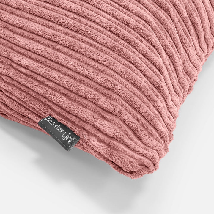 Dekokissen / Sofa Kissenbezug Rund 50cm - Cord Pfirsich 02