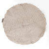 Dekokissen / Sofa Kissenbezug Rund 50cm - Pom-Pom Creme 01