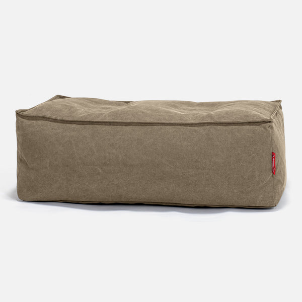 Groß Fußhocker Ersatz Bezug - Stonewashed-stoff 01