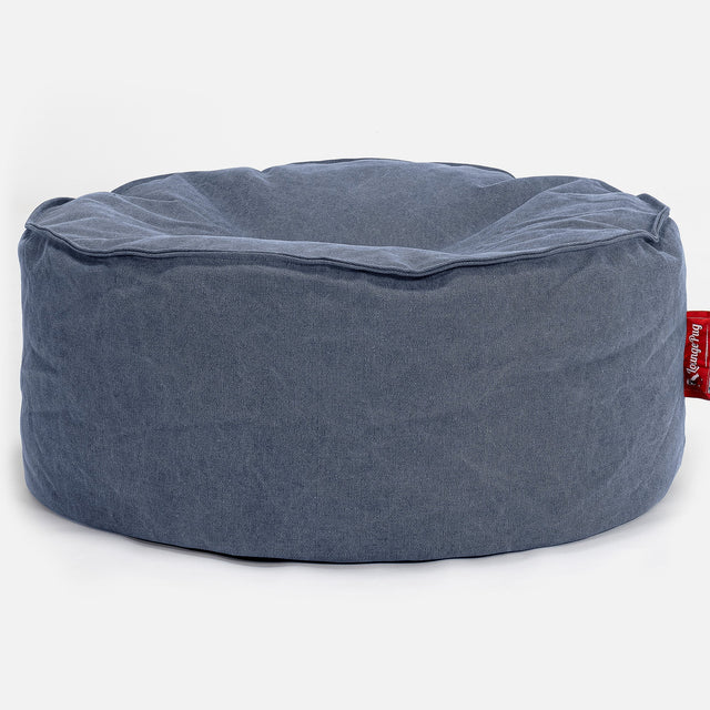 Sitzhocker Pouf Ersatz Bezug - Stonewashed-stoff 01