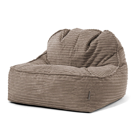 Der Slouchy Sitzsack Sessel 2.0 - Cord Beigegrau 01