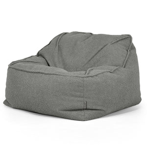 Der Slouchy Sitzsack Sessel - Bouclé Grau