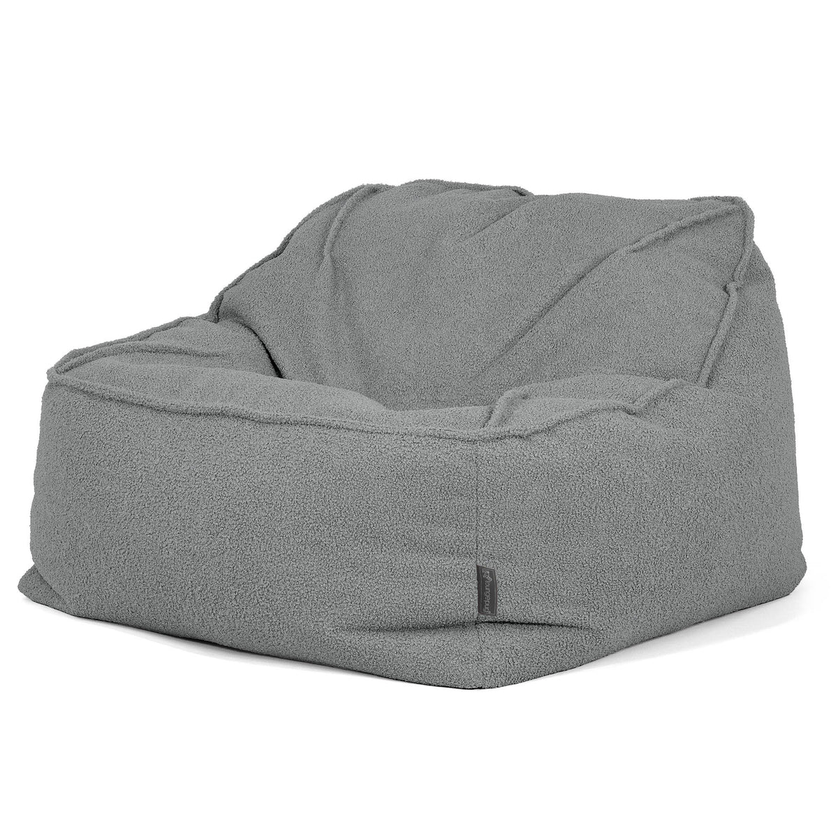 Lounge Pug Der Slouchy Sitzsack Sessel Bouclé Grau– Big Bertha Original ...