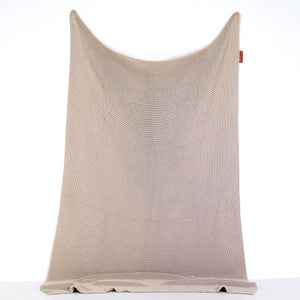Kuscheldecke / Tagesdecke - Ellos Grobgestrickt Creme