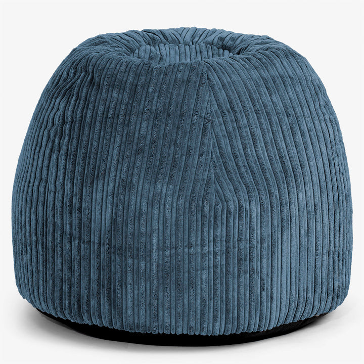Schminktisch-Pouf-Hocker - Cord Marineblau 01