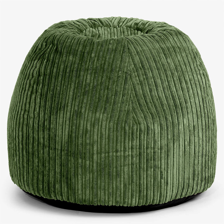 Schminktisch-Pouf-Hocker - Cord Nadelwaldgrün 01