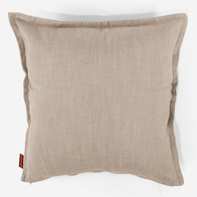 Extra Große Dekokissen / Sofa Kissenbezug 70 x 70cm - Leinenlook Creme 01