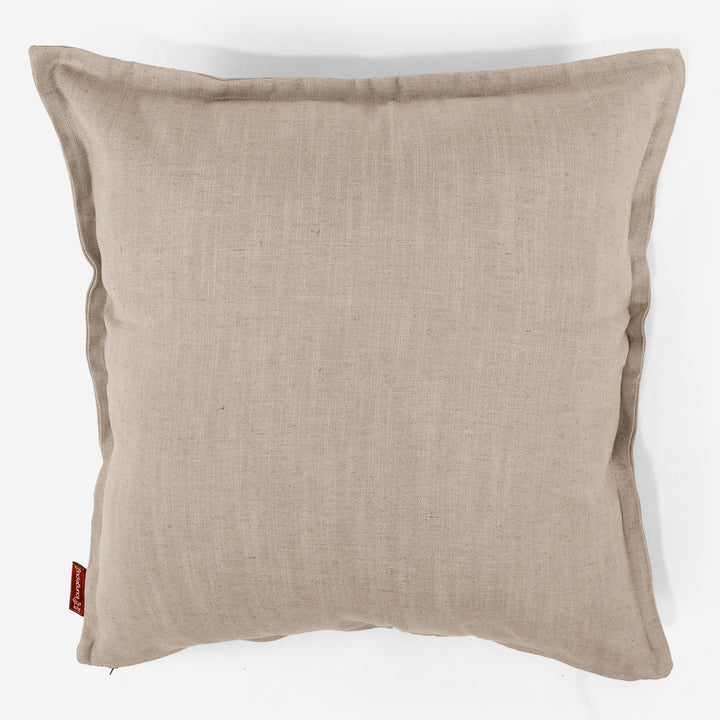 Extra Große Dekokissen / Sofa Kissenbezug 70 x 70cm - Leinenlook Creme 01