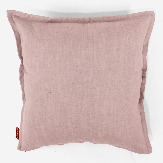 Extra Große Dekokissen / Sofa Kissenbezug 70 x 70cm - Leinenlook Rose 01