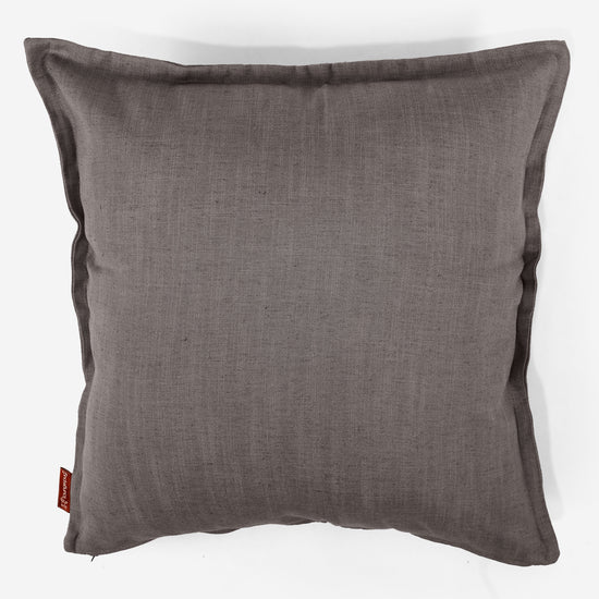 Extra Große Dekokissen / Sofa Kissenbezug 70 x 70cm - Leinenlook Schiefergrau 01