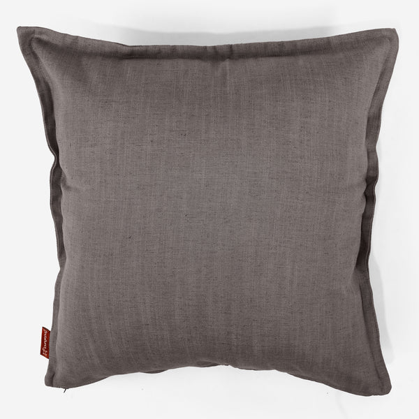 Extra Große Dekokissen / Sofa Kissenbezug 70 x 70cm - Leinenlook Schiefergrau 01