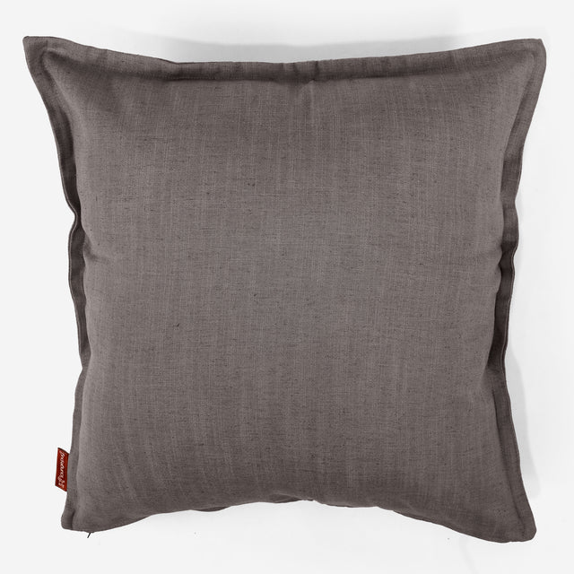 Extra Große Dekokissen / Sofa Kissenbezug 70 x 70cm - Leinenlook Schiefergrau 01