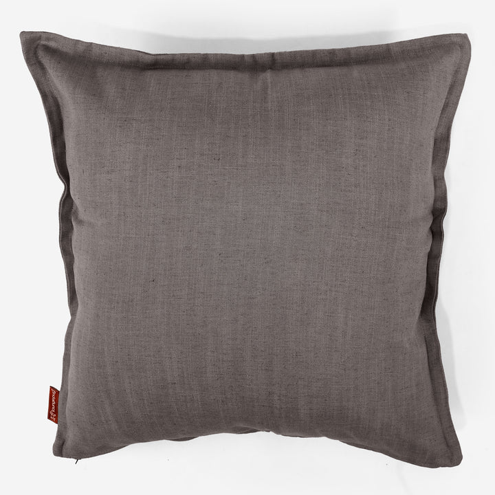 Extra Große Dekokissen / Sofa Kissenbezug 70 x 70cm - Leinenlook Schiefergrau 01