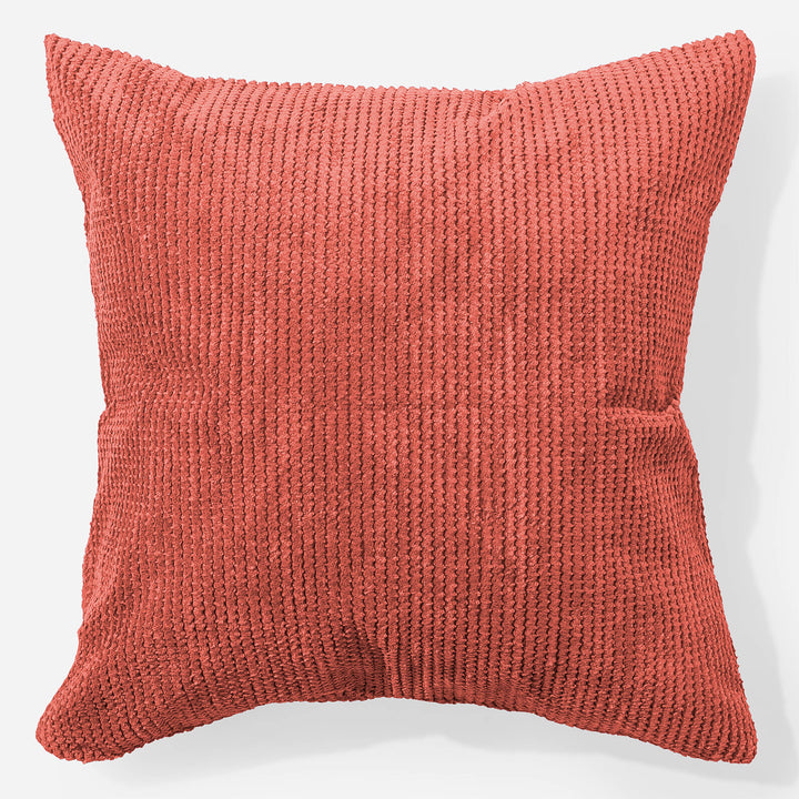 Extra Große Dekokissen / Sofa Kissenbezug 70 x 70cm - Pom-Pom Kürbisorange 01