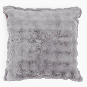 Extra Große Dekokissen / Sofa Kissenbezug 70 x 70cm - Bubble Pelz Grau