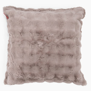 Extra Große Dekokissen / Sofa Kissenbezug 70 x 70cm - Bubble Pelz Nerzfarben