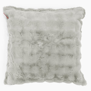 Extra Große Dekokissen / Sofa Kissenbezug 70 x 70cm - Bubble Pelz Salbeigrün