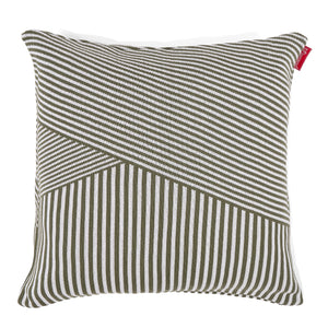 Extra Große Dekokissen / Sofa Kissenbezug 70 x 70cm - Gestrickte Streifen Grün
