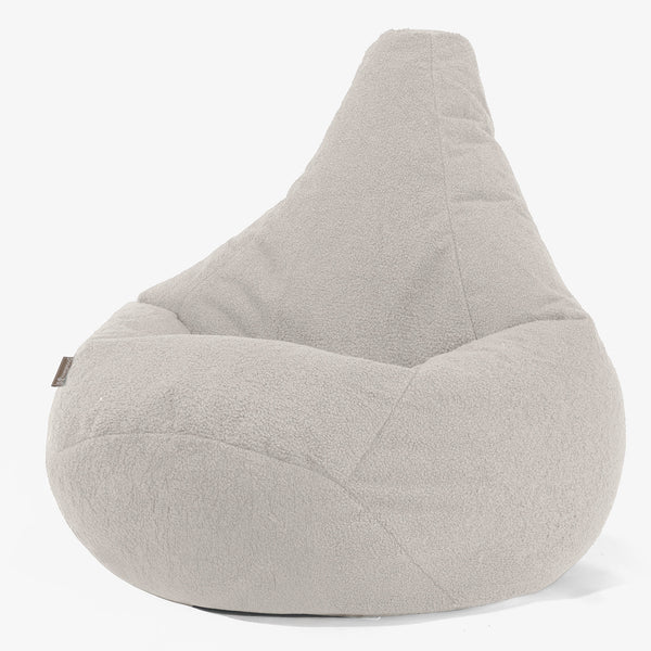 Gaming Sitzsack Sessel - Bouclé Elfenbein 01