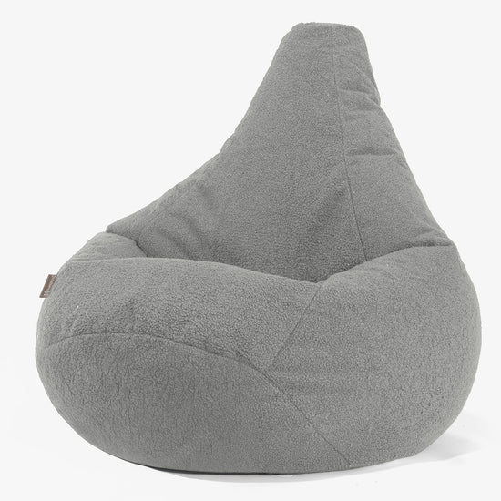 Gaming Sitzsack Sessel - Bouclé Grau 02