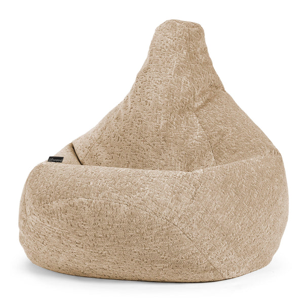 Gaming Sitzsack Sessel - Luxuriöser Chenille Nerzfarben 01