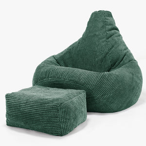 Gaming Sitzsack Sessel - Pom-Pom Moosgrün