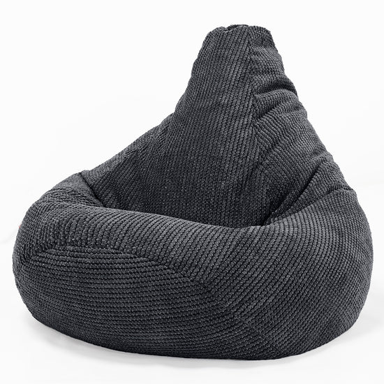 Gaming Sitzsack Sessel - Pom-Pom Schwarz 02