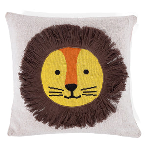 Dekokissen / Sofa Kissenbezug 47 x 47cm - Gestrickte Löwe