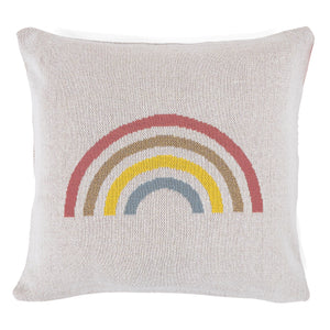 Dekokissen / Sofa Kissenbezug 47 x 47cm - Gestrickte Regenbogen